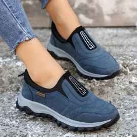 Women's Breathable Slip On Running Sneakers - Comfortable Low Top Sports Shoes for Casual Walking