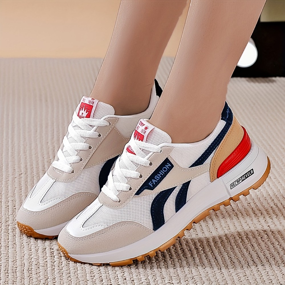 Women's Colorblock Slip On Casual Sneakers - Low-top Wear-resistant Non-slip Outdoor Shoes