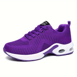 Women's Air Cushion Sports Shoes - Lightweight and Breathable Low Top Running and Walking Trainers with Shock Absorbing Technology