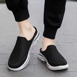 Plus Size Unisex Hollow Out Clogs, Comfy Non Slip Casual Breathable Mule Shoes For Men's & Women's Outdoor Activities