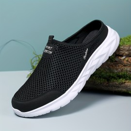 Men's Lightweight Breathable Mesh Slip On Walking Shoes - Casual Outdoor Anti-skid Sneakers