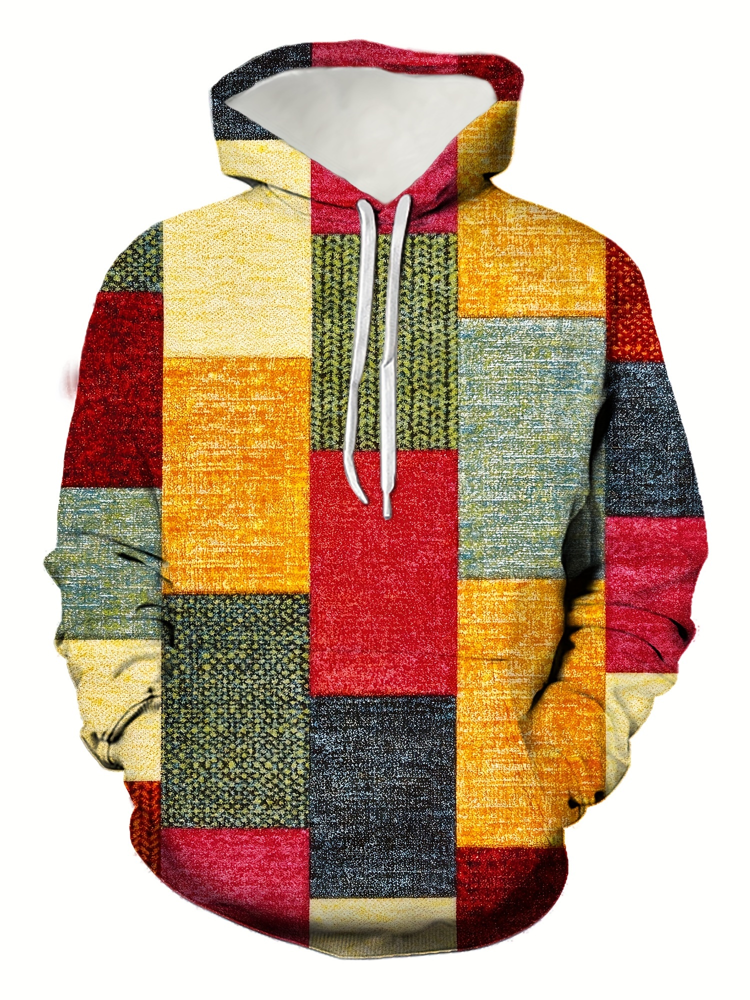 color block print hoodie cool hoodies for men mens casual graphic design pullover hooded sweatshirt streetwear for winter fall as gifts details 1