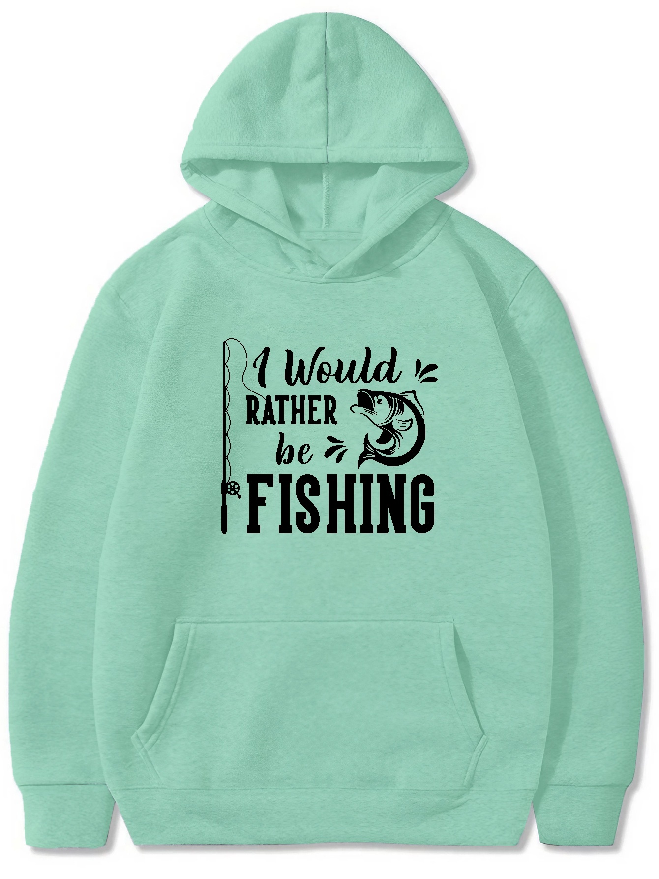 fish pattern and letter print hoodie cool hoodies for men mens casual graphic design pullover hooded sweatshirt with kangaroo pocket streetwear for winter fall as gifts details 5